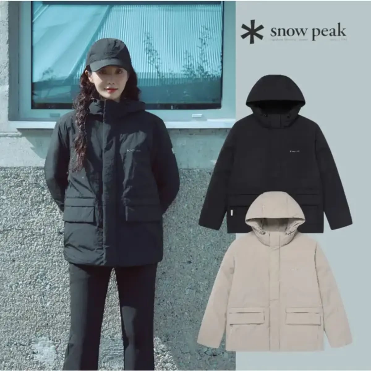 스노우 피크 솔리드 쉘 미드다운자켓 140,970원