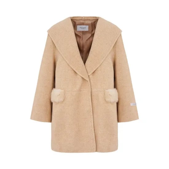 올리비아 하슬러 울 블렌드 하프코트 48,950원