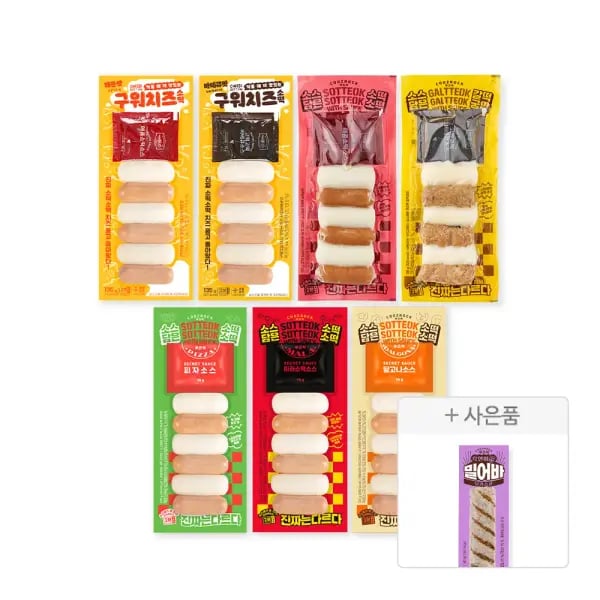 쿠즈락 소스담은 소떡소떡 7종 15,880원