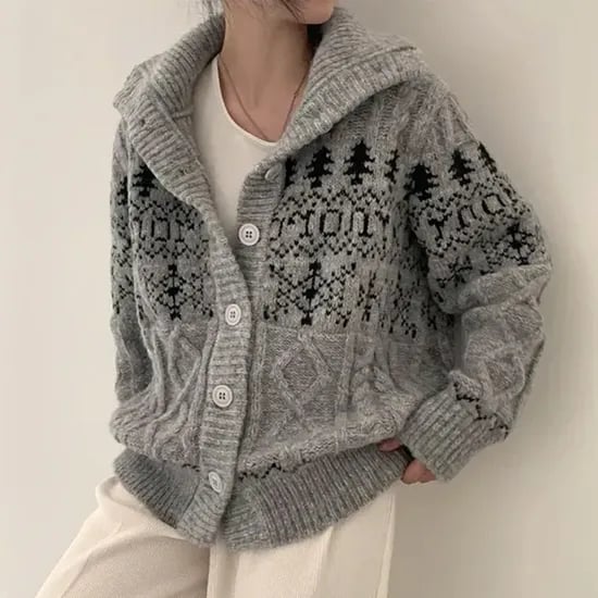 에무라 스노우 하이넥 가디건 26,900원
