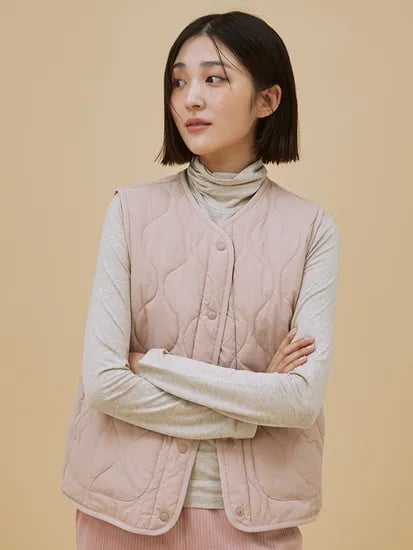 폴햄 여성 어니언 퀼팅베스트