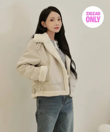 스파오 퍼배색 무스탕 아이보리 외 64,720