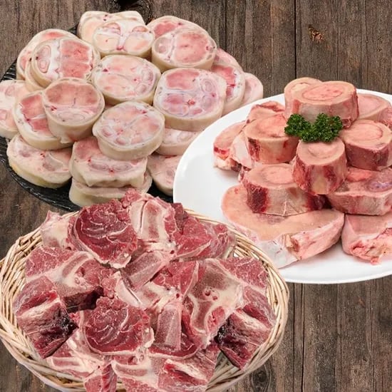우족 2kg 사골 2kg 잡뼈 2kg