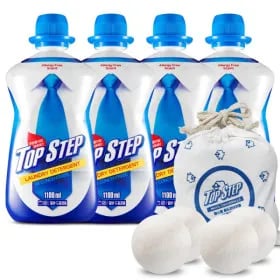 탑스텝 세탁세제 1100ml x 4개 울드라이어볼 4개입