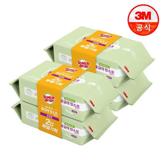 3M 표준형 베이직 물걸레 청소포 40매x4팩 (총 160매)