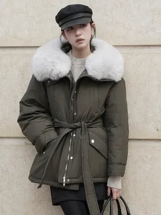 폭스 퍼 후드 구스다운 305,235원