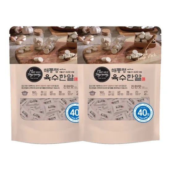 해통령 코인육수 진한맛 40개 2팩