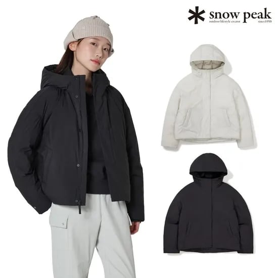 스노우피크 우먼스 후드 구스 미들다운