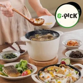 온기 무쇠냄비 와이드팟+윅 세트 20cm