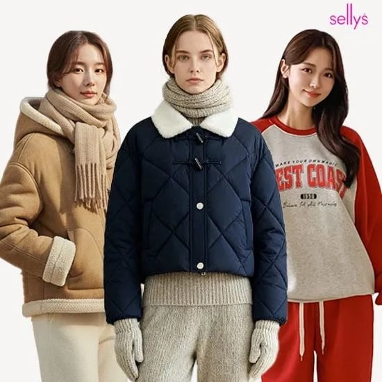 세일러 골지 레이어드 숏패딩
