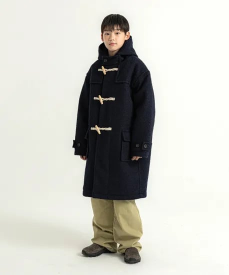 리틀뎁 오버핏 후드 더플 코트