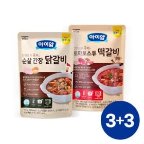 아이얌 순살 간장닭갈비 3개 토마토스튜 떡갈비 3개