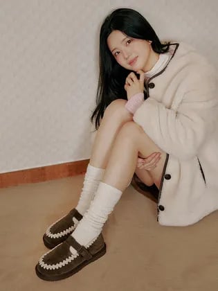 마크모크 따미 소가죽 스티치 포인트 방한로퍼