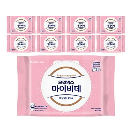 크리넥스 마이비데 밸런스케어 캡형 40매 9개