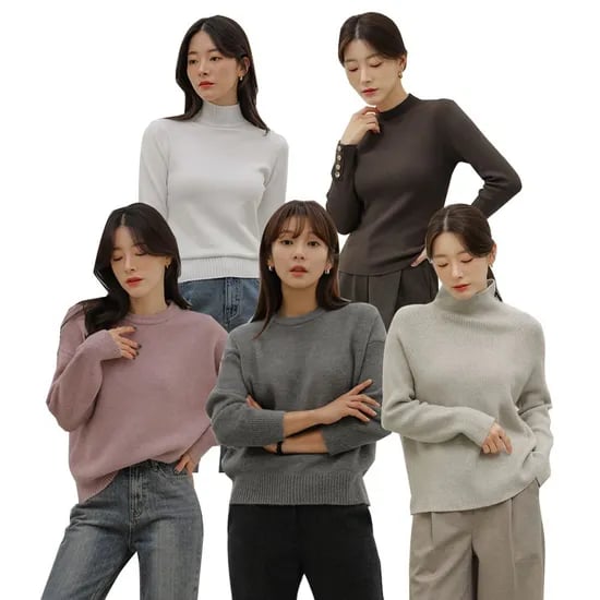 모놀로그 버튼슬릿폴라니트