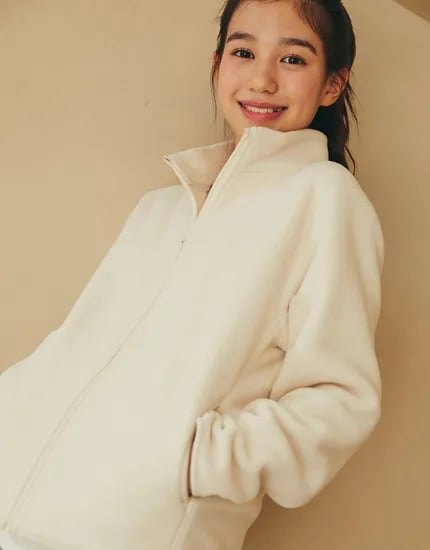 후리스 목넥 집업