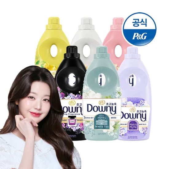 다우니 초고농축 섬유유연제 탈취파워 1L 6개