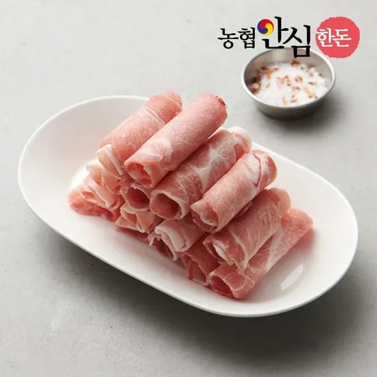 농협안심한돈 국내산 대패 구이용 1.2kg