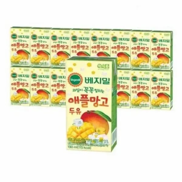 베지밀 애플망고 두유 190ml 32개