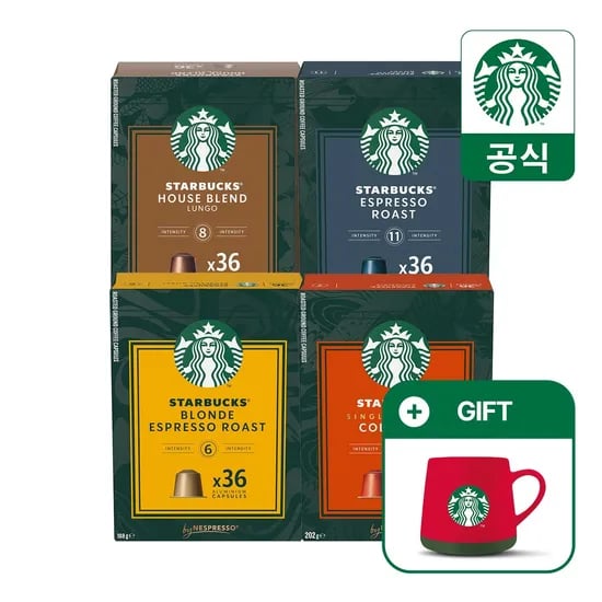 스타벅스 네스프레소 빅팩 72캡슐 38,150원 개당 529원
