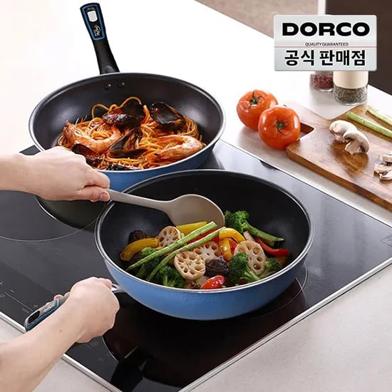 도루코 애쉬블루 프라이팬 20cm 집게 증정