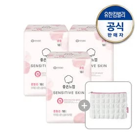 좋은느낌 센서티브스킨 생리대 3팩