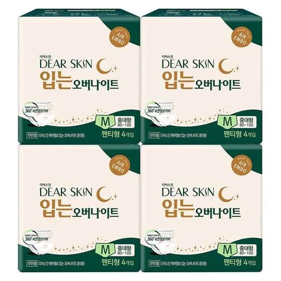 디어스킨 입는 생리대 16개