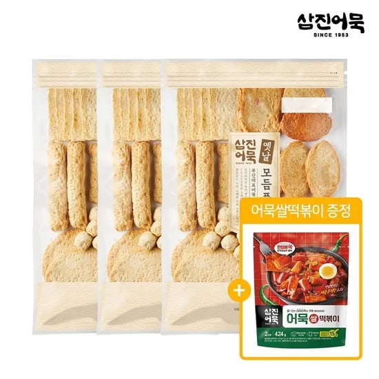 삼진어묵 옛날모듬어묵 플러스 1.1kg 3개