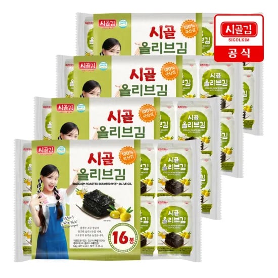 시골 올리브 도시락김 4g 64봉 13,136원
