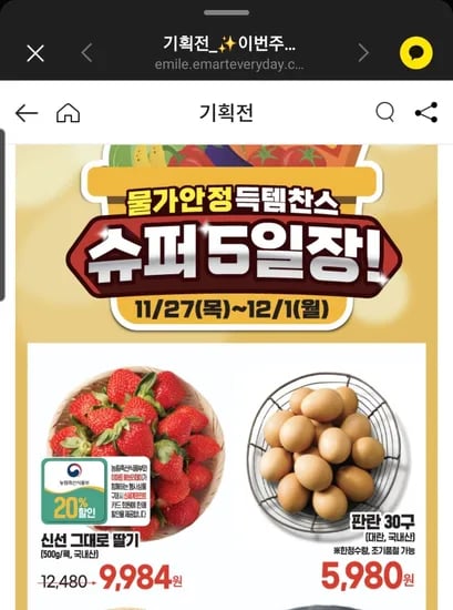 딸기 500g 9,984