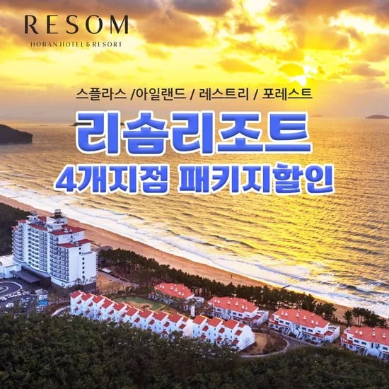 리솜리조트 객실 1박 워터파크 2인