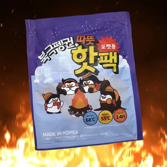국산 어린이핫팩 100g 10개 1,990원