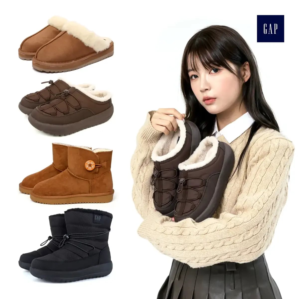갭 헤이든 스웨이드 슬리퍼
