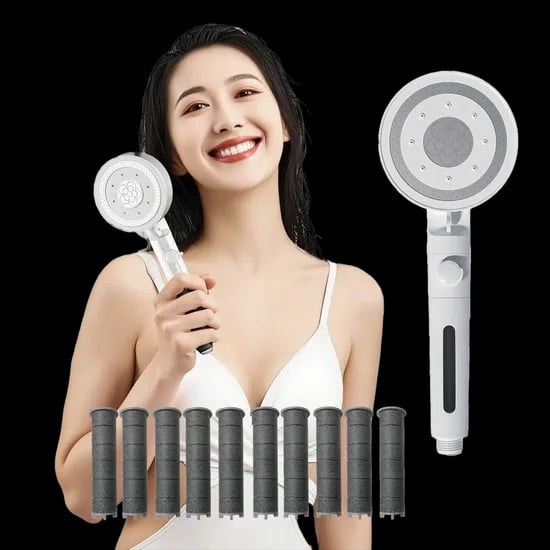 뷰리썸 아기 온오프 필터 샤워기헤드 원형 6단 필터 10개