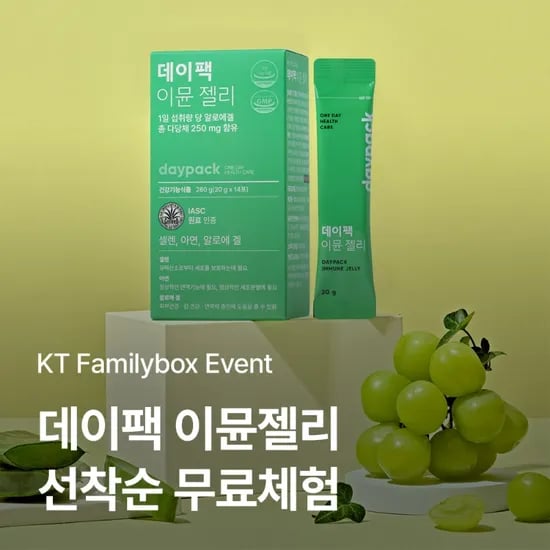 kt패밀리박스 데이팩 이뮨젤리 1박스