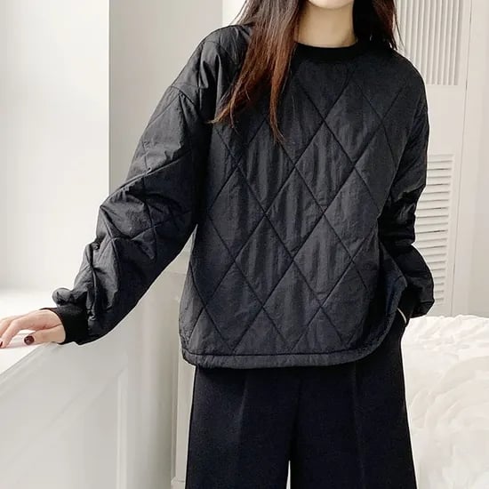 샐리 2온스 패딩 기모 맨투맨