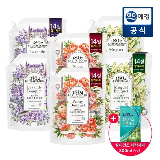 르샤트라 섬유유연제 1.6L 6개
