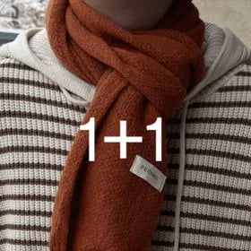 머시따 베이직 니트 머플러 1+1