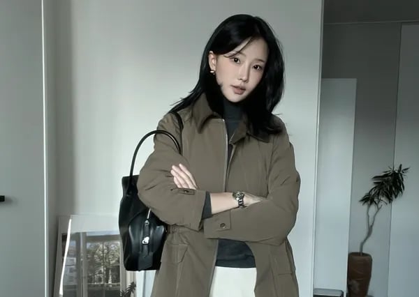 메무아 모넷 크렉 레더 코듀로이 재킷
