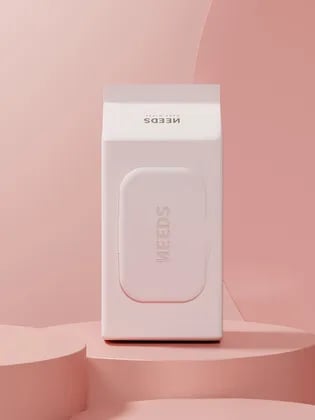 브라운 니즈 핑크 아기물티슈 102매 10팩