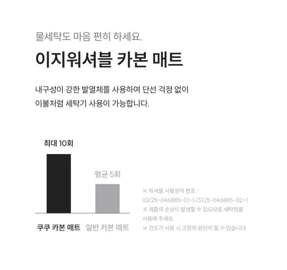 카본 온열매트 싱글