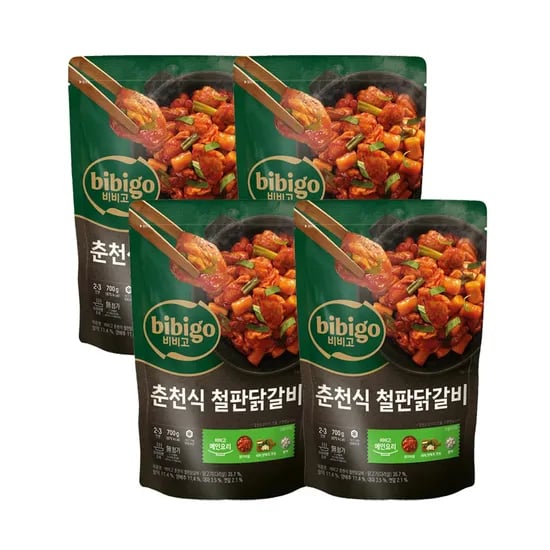 비비고 춘천식 철판닭갈비 700g 4개