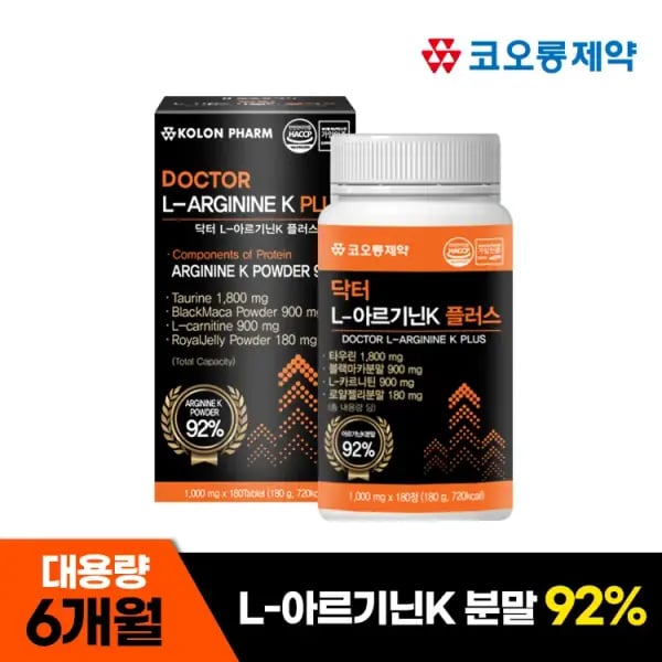 닥터 L-아르기닌K 플러스 6개월분
