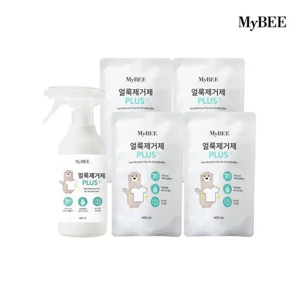 마이비 얼룩제거제플러스 용기 1개 플러스리필 4개