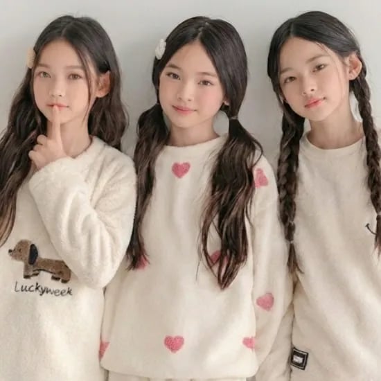 버블트리 하트핑 파자마세트