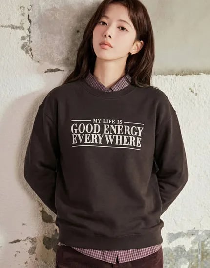 굿에너지 기모 맨투맨