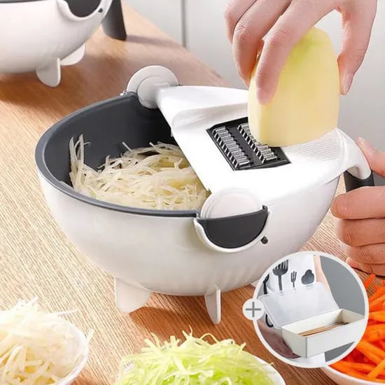 만능채칼슬라이스 감자칼 사각수저통 4개
