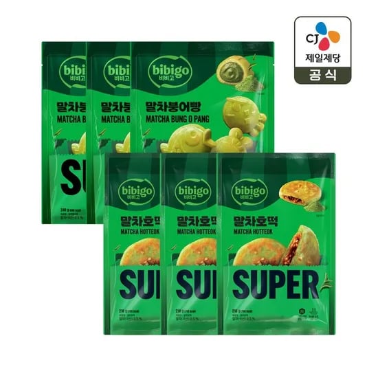 비비고 말차 호떡 210g x3개, 말차 붕어빵 240g x3개