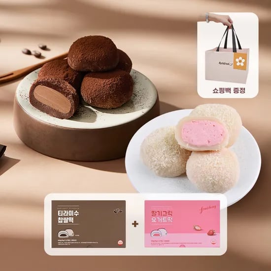 수라당 크림 티라미수 찹쌀떡 세트