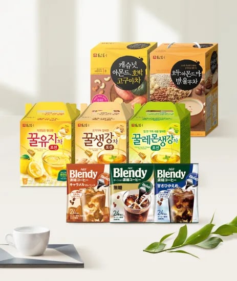 담터 꿀유자차 꿀생강차 꿀레몬생강차 블랜디 포션 15T 외 다양